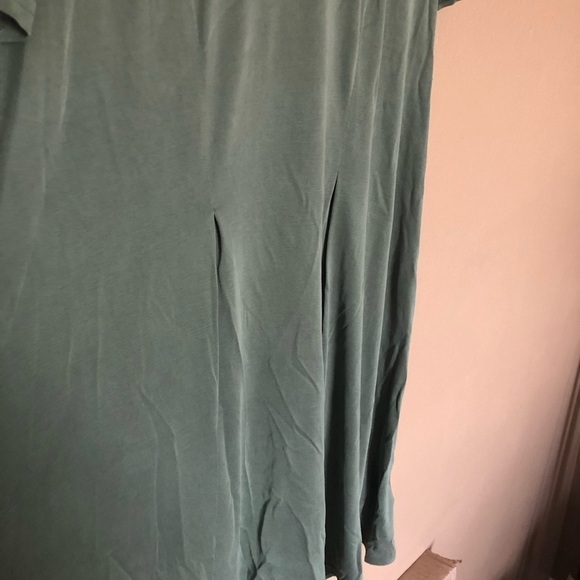 Silence and Noise Dark Sage Green Mini Dress Size M - Picture 3 of 5